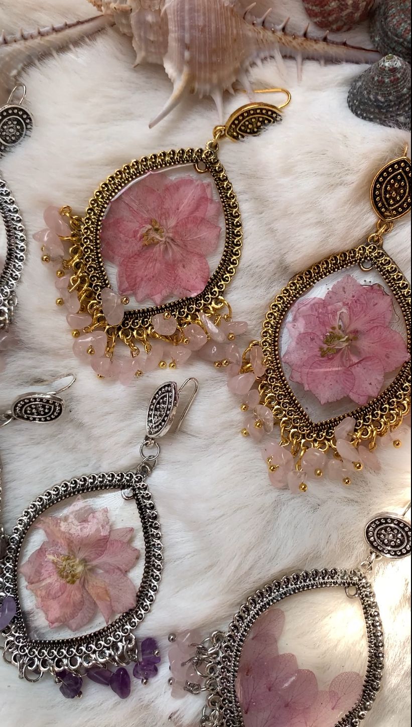 Pressed Flower Pendants